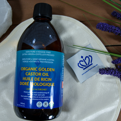 Organic Castor Oil 500mL | 100% Pure, Hexane-Free, Extra Virgin