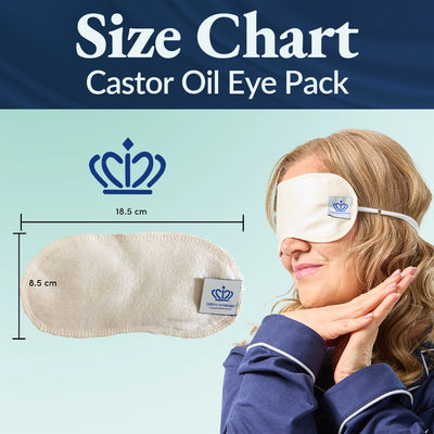 Castor Oil Eye Compress Kit + Organic Castor Oil 100mL